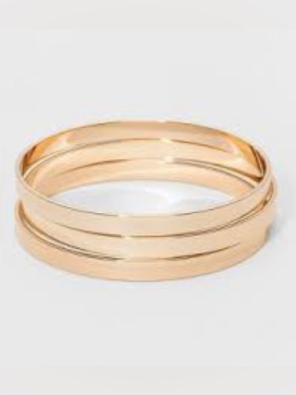 a new day Gold-Tone Interlocking Stackable Bangle Set NWTS - Picture 1 of 5